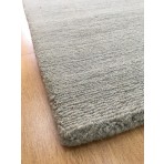 Handmade Wool Solid Gray 5' x 8' lt1076 Area Rug