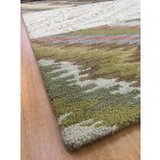 Handmade Wool Modern Ivory/ Brown 5' x 8' lt1089 Area Rug