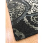 Handmade Wool Floral Green/ Blue 5' x 8' lt1096 Area Rug