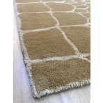 Handmade Wool Modern Brown 5' x 8' lt1099 Area Rug