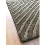 Handmade Wool Modern Brown 5' x 8' lt1124 Area Rug