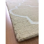 Handmade Wool Modern Beige/ Ivory 5' x 8' lt1130 Area Rug