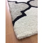 Handmade Wool Modern Ivory/ Beige 5' x 8' lt1139 Area Rug