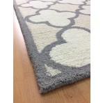 Handmade Wool Modern Beige/ Ivory 5' x 8' lt1145 Area Rug