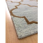 Handmade Wool Modern Gray/ Brown 5' x 8' lt1146 Area Rug