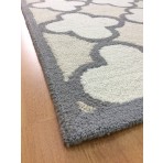 Handmade Wool Modern Ivory/ Beige 5' x 8' lt1150 Area Rug