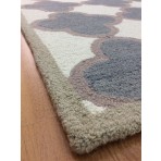 Handmade Wool Modern Gray/ Ivory 5' x 8' lt1170 Area Rug