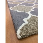 Handmade Wool Modern Gray/ Beige 5' x 8' lt1177 Area Rug