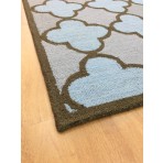 Handmade Wool Modern L.Blue/ Gray 5' x 8' lt1179 Area Rug