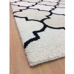 Handmade Wool Modern Ivory/ Beige 5' x 8' lt1186 Area Rug