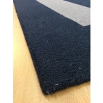 Handmade Wool Modern Blue/ Gray 5' x 8' lt1189 Area Rug