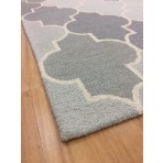 Handmade Wool Modern Silver/ Gray 5' x 8' lt1190 Area Rug