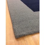 Handmade Wool Modern Blue/ Gray 5' x 8' lt1191 Area Rug