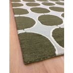 Handmade Wool Modern Green/ Gray 5' x 8' lt1196 Area Rug