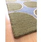 Handmade Wool Blue/ Green 5' x 8' lt1206 Area Rug