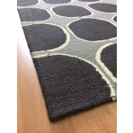 Handmade Wool Modern Gray/ Charcoal 5' x 8' lt1220 Area Rug