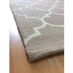 Handmade Wool Modern Rust/ Ivory 5' x 8' lt1228 Area Rug