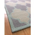 Handmade Wool Modern Gray/ Ivory 5' x 8' lt1245 Area Rug