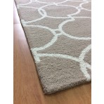 Handmade Wool Modern Rust/ Ivory 5' x 8' lt1249 Area Rug