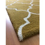 Handmade Wool Modern Brown/ Ivory 5' x 8' lt1252 Area Rug