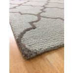 Handmade Wool Modern Rust/ Brown 5' x 8' lt1262 Area Rug