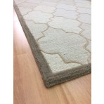 Handmade Wool Modern Beige/ Brown 5' x 8' lt1290 Area Rug