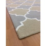 Handmade Wool Modern Rust/ Silver 5' x 8' lt1302 Area Rug