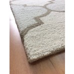 Handmade Wool Modern Beige/ Ivory 5' x 8' lt1319 Area Rug