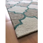 Handmade Wool Modern Brown/ Ivory 5' x 8' lt1325 Area Rug