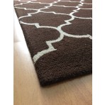 Handmade Wool Modern Brown/ Rust 5' x 8' lt1331 Area Rug