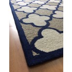 Handmade Wool Modern Brown/ Ivory 5' x 8' lt1349 Area Rug