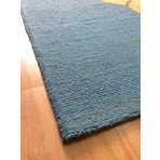 Handmade Wool Modern Blue/ Brown 5' x 8' lt1353 Area Rug