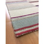 Handmade Wool Modern Ivory/ Silver 5' x 8' lt1379 Area Rug