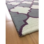 Handmade Wool Modern Ivory/ Gray 5' x 8' lt1380 Area Rug