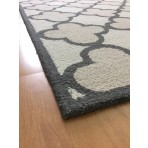 Handmade Wool Modern Ivory/ Beige 5' x 8' lt1382 Area Rug