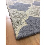 Handmade Wool Modern Brown/ Gray 5' x 8' lt1384 Area Rug