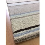 Handmade Wool Modern Rust/ Ivory 5' x 8' lt1392 Area Rug