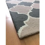 Handmade Wool Modern Rust/ Green 5' x 8' lt1397 Area Rug