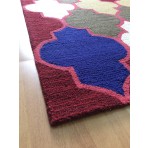Handmade Wool Modern Red/ Brown 5' x 8' lt1413 Area Rug