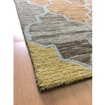 Handmade Wool Modern Orange/ Brown 5' x 8' lt1414 Area Rug