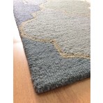 Handmade Wool Modern Green/ Blue 5' x 8' lt1422 Area Rug