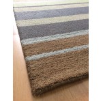 Handmade Wool Modern Gray/ Brown 5' x 8' lt1431 Area Rug