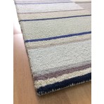 Handmade Wool Modern Ivory/ Rust 5' x 8' lt1434 Area Rug