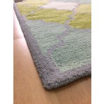 Handmade Wool Modern Blue/ Green 5' x 8' lt1439 Area Rug