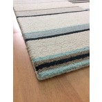 Handmade Wool Modern Ivory/ Beige 5' x 8' lt1441 Area Rug