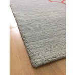 Handmade Wool Modern Gray/ Orange 5' x 8' lt1442 Area Rug