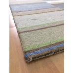 Handmade Wool Modern Ivory/ Silver 5' x 8' lt1456 Area Rug