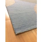 Handmade Wool Modern L. Blue/ Beige 5' x 8' lt1457 Area Rug