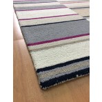 Handmade Wool Modern Ivory/ Silver 5' x 8' lt1464 Area Rug