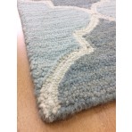 Handmade Wool Modern Blue/ Gray 5' x 8' lt1501 Area Rug
